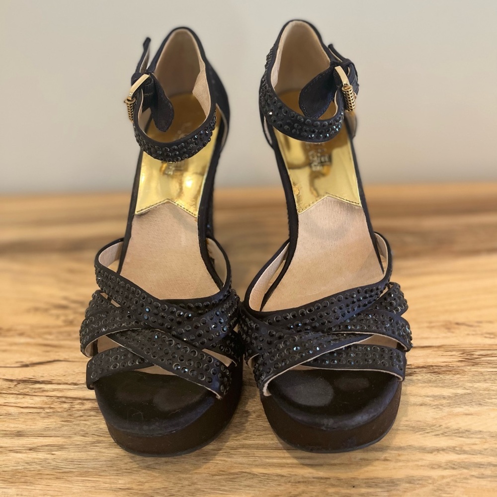 Michael Kors Jeweled Pumps in Black